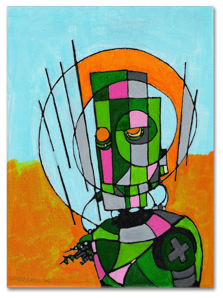 'Segmented Man Ii' Canvas Art, 19x14