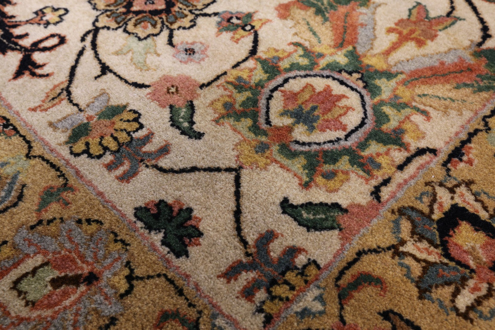 Handmade Persian Tabriz Wool Rug 9' 1" X 11' 10" - Q12138