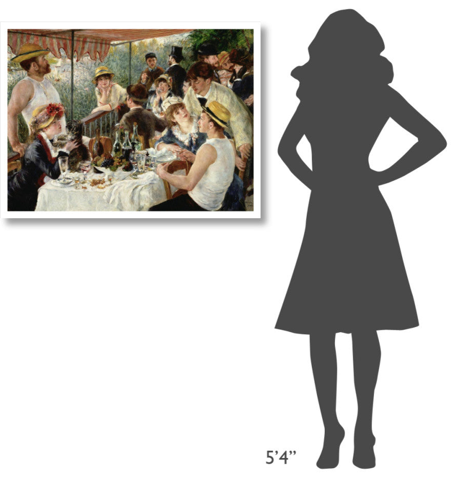 "Luncheon of the Boating Party" Paper Print by Pierre-Auguste Renoir, 38"x29"