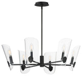 Maxim 32356CL Armory 6 Light 29"W Taper Candle Style Chandelier - Black