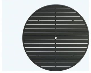 Slat 48" Round Top With Hole, Driftwood