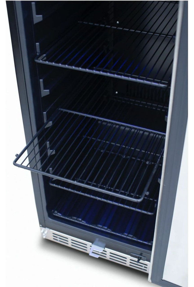 RCS 15" Stainless Refrigerator With Glass Window