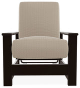 Leeward Deep Seat Outdoor Armchair with Hidden Motion, Bliss Sand/Kona