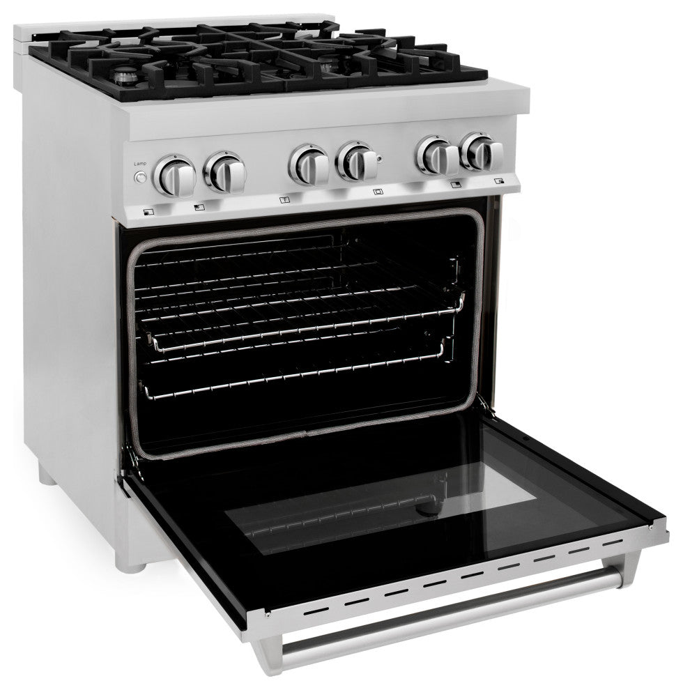 ZLINE Freestanding Range, Stainless Steel, Dual Fuel, RA30