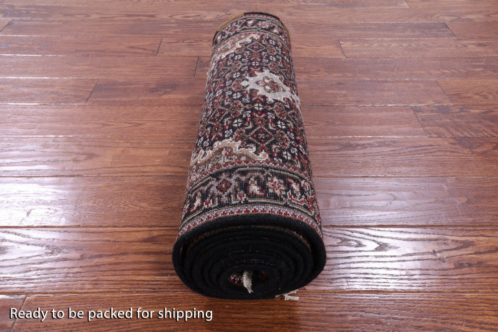 2' 1" X 7' 7" Runner Persian Tabriz Wool & Silk Hand Knotted Rug - Q13042