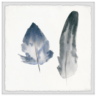 "Smoky Feathers" Framed Painting Print, 18"x18"