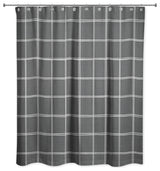 Linen Plaid 2 71x74 Shower Curtain