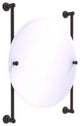 Carolina Round Frameless Rail Mounted Mirror, Venetian Bronze