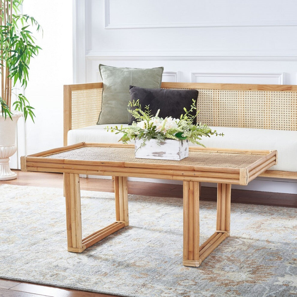 Safavieh Juri Rectangle Coffee Table, Natural