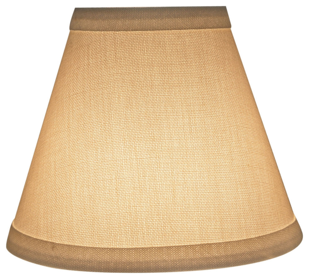 32103-9 Small Hardback Empire  Chandelier Clip On Lamp Shade White 3"x6"x5"