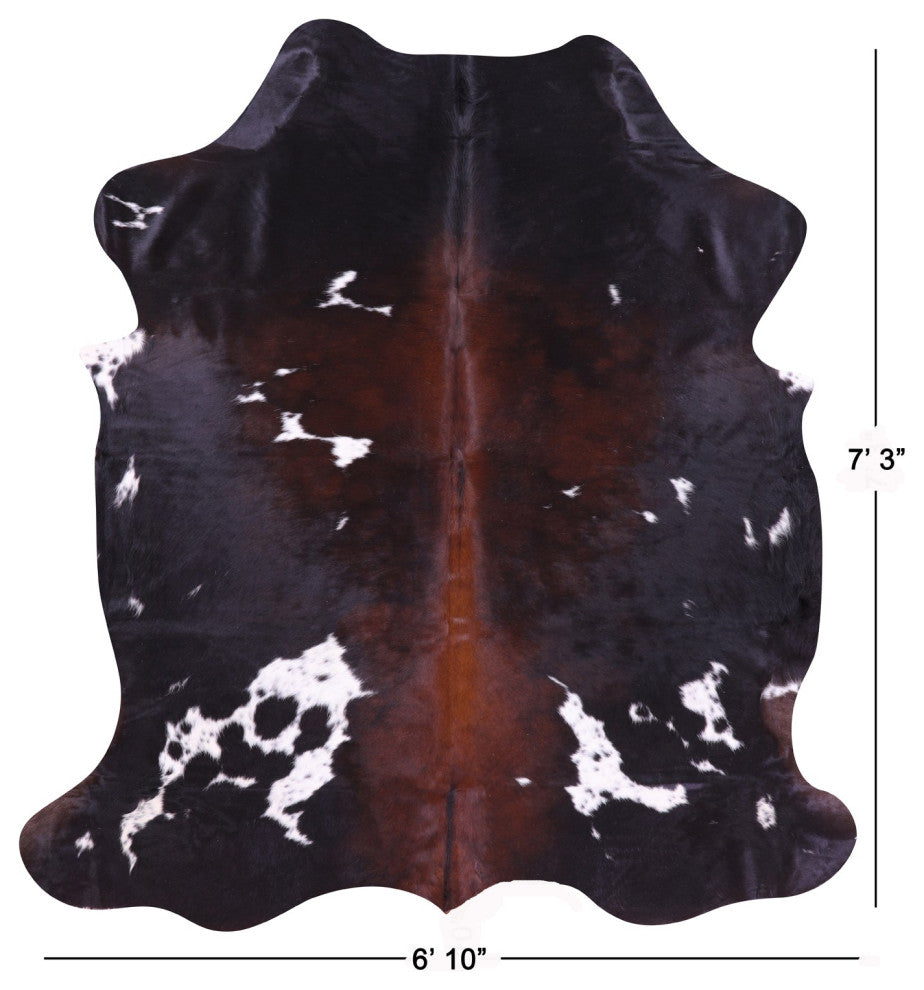 Organic Natural Hair-On Cowhide Area Rug 7' 3" X 6' 10" C1688