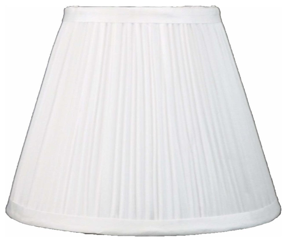 Softback Mushroom Pleated Lamp Shade, 5x9x7", Off White, Single