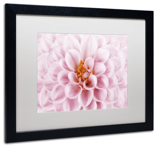 Cora Niele 'Pink Dahlia' Matted Framed Art