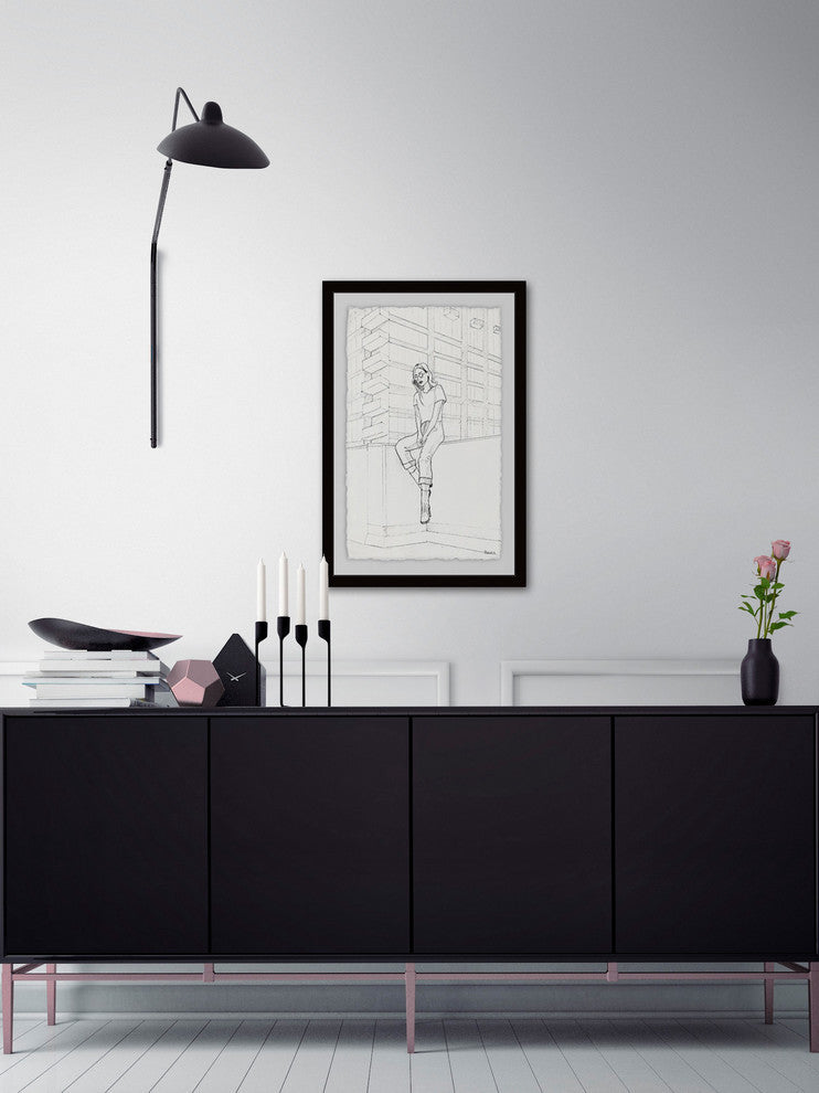 "At the Edge of Fashion" Framed Painting Print, 30"x45"