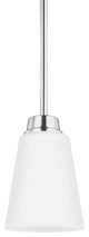 Generation Lighting Lighting 1-Light Mini-Pendant, Brushed Nickel