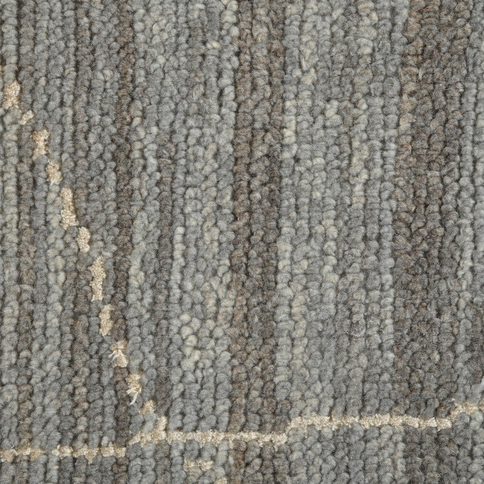 Anna Maneux Area Rug, Gray, 8' x 10', Geometric