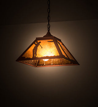 16Sq Golf Pendant