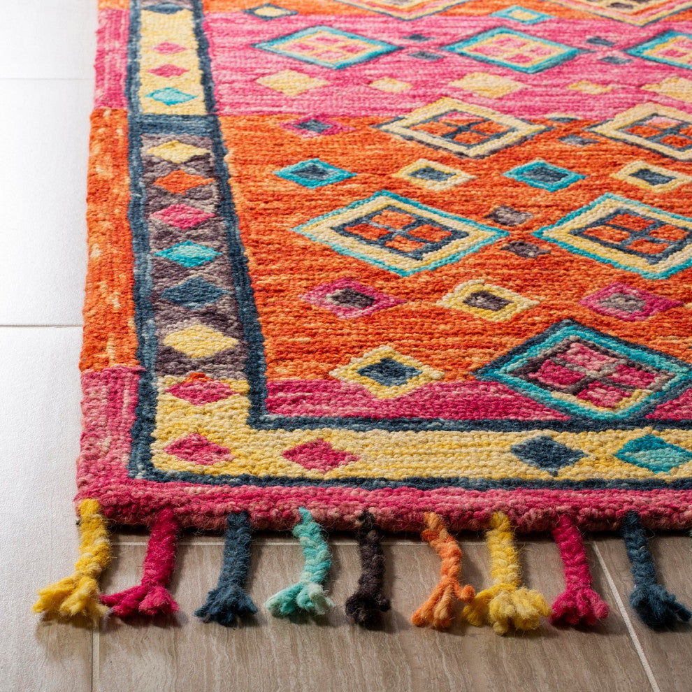 Safavieh Aspen Apn138A  Rug, Orange/Fuchsia, 2'3"x9'0" Runner