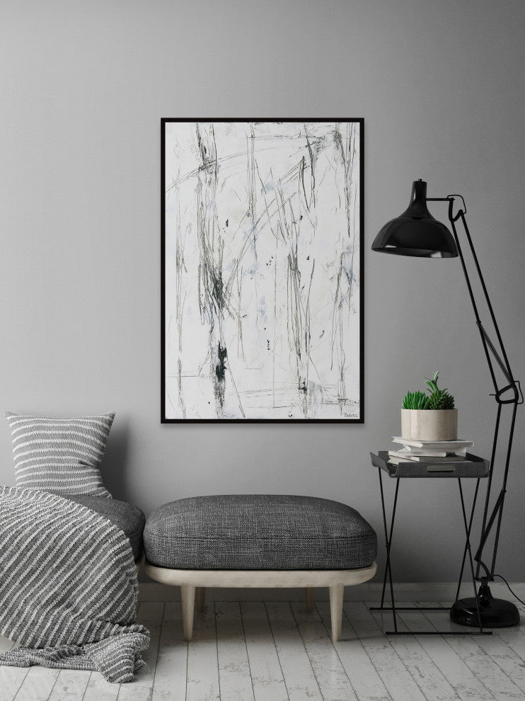 "Calm Energy" Floater Framed Painting Print on Canvas, 30x45