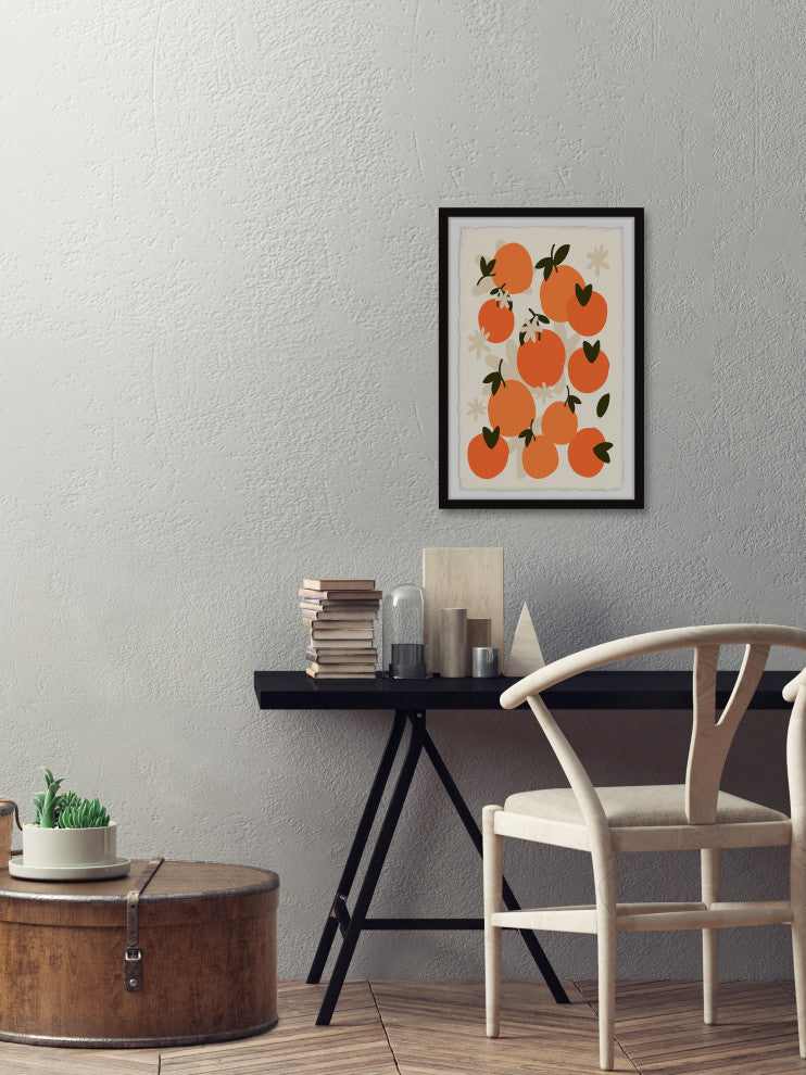 "Juicy Oranges" Framed Painting Print, 24x36