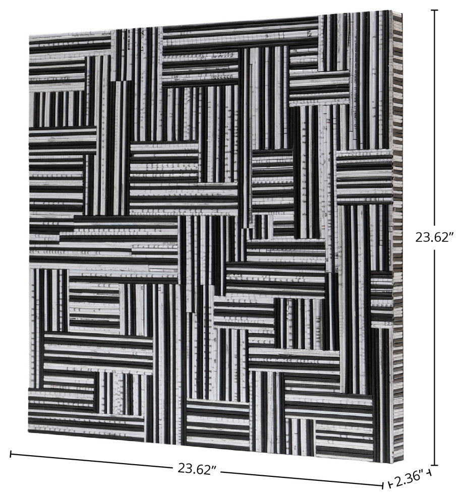 D-Bodhi Wall Deco, Black/White