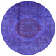 Ahgly Company Indoor Round Mid-Century Modern Area Rugs, 7' Round