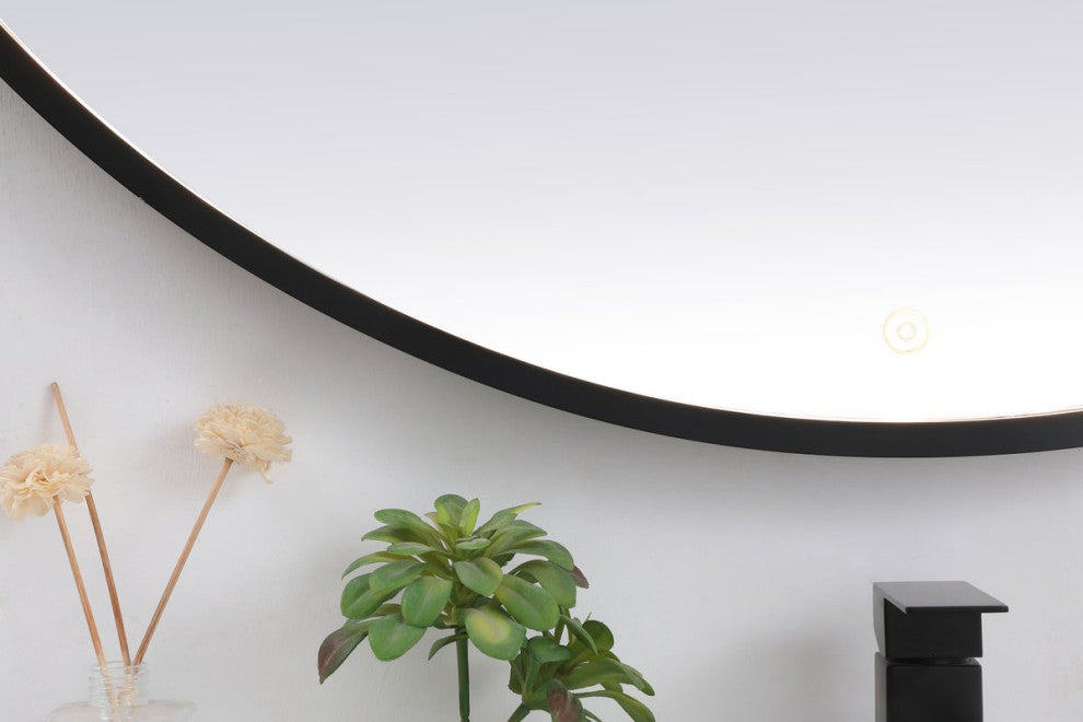 Modern Black Led Mirror