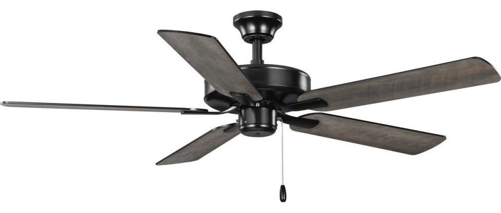 AirPro 52" Matte Black 5-Blade Ceiling Fan With Light