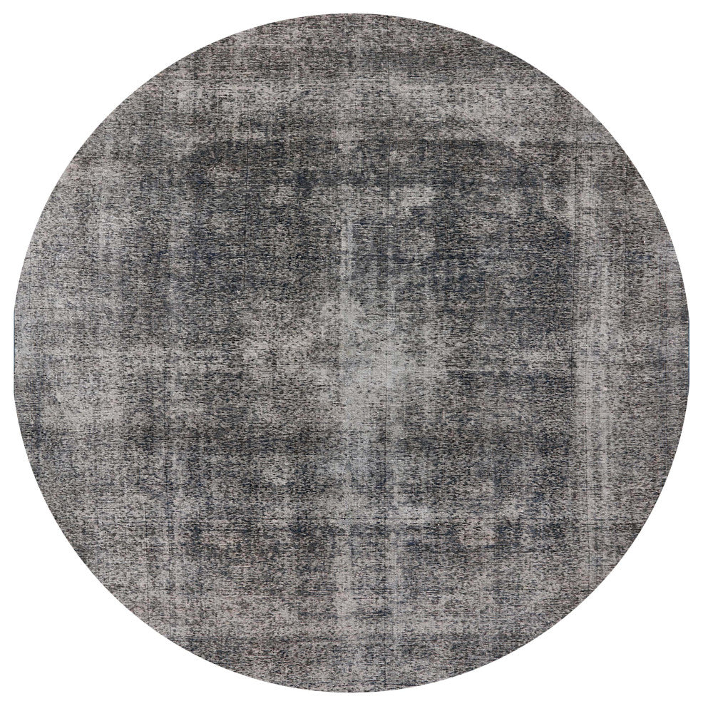 Ahgly Company Indoor Round Mid-Century Modern Area Rugs, 7' Round
