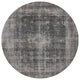 Ahgly Company Indoor Round Mid-Century Modern Area Rugs, 7' Round