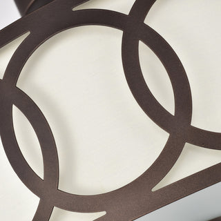 CHLOE Lighting BRONX Transitional 3-Light Oil Rubbed Bronze Semi-Flush Fixture