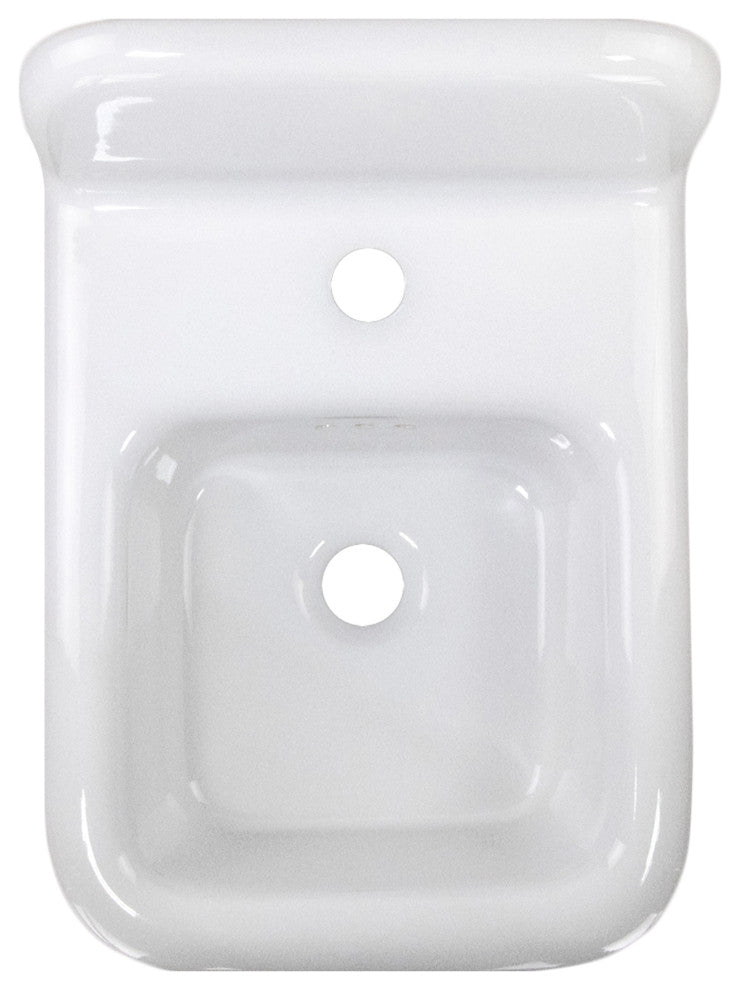 Nantucket Sinks 14" Fireclay Wall-mount Bath Sink