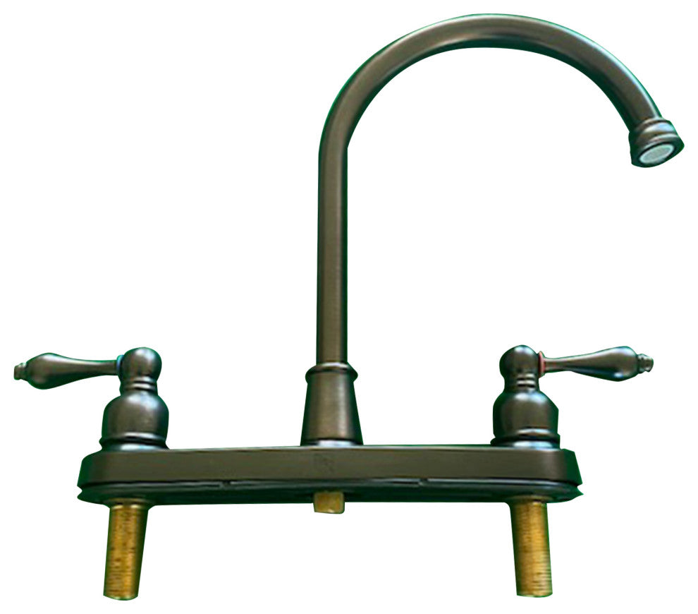 Two Handle Kitchen Faucet in Oil Rubbed Bronze Finish
