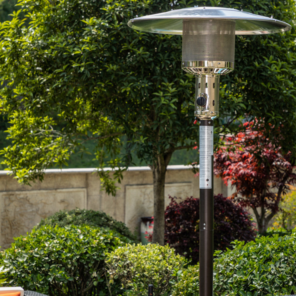 Legacy Heating 47,000 BTU Standing Patio Heater, Mocha