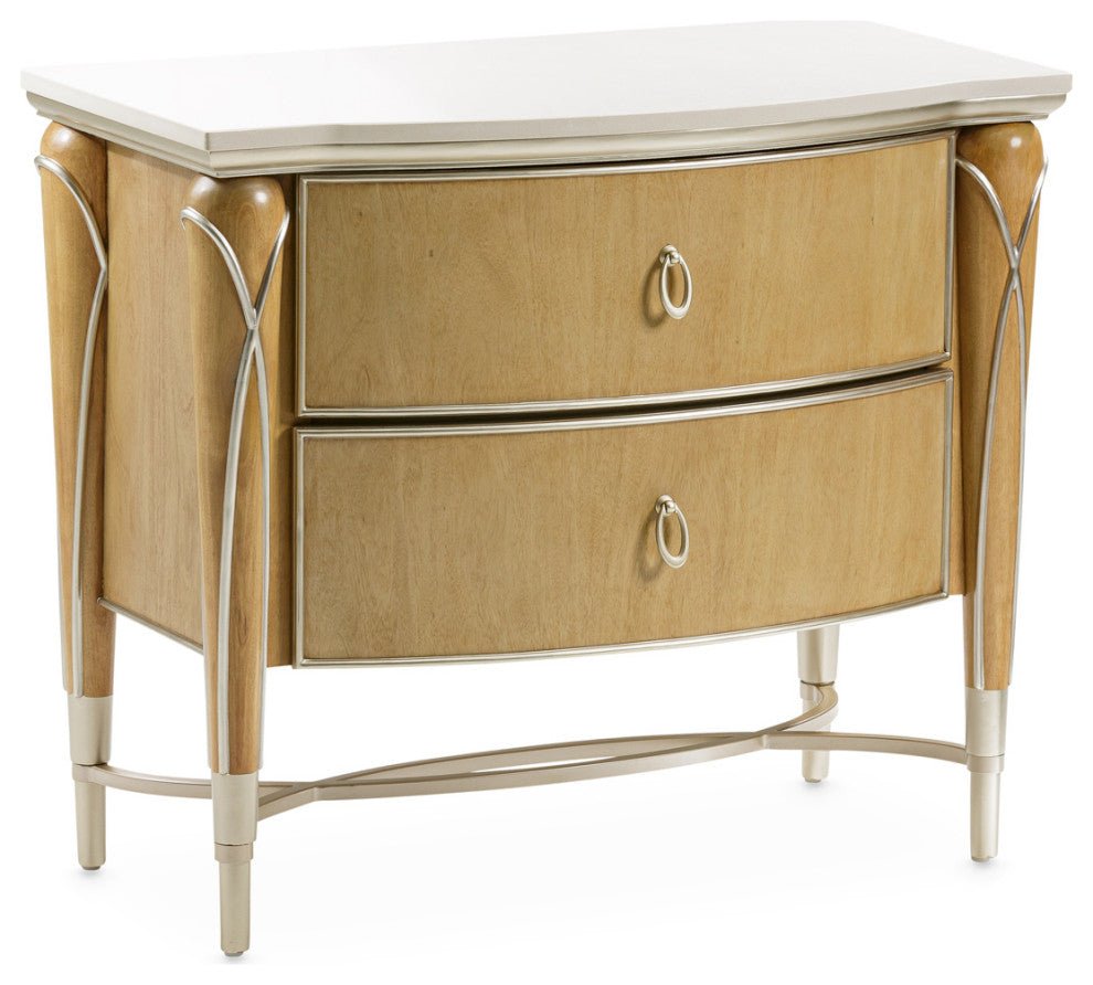 AICO Furniture Villa Cherie 7 Piece Queen Bedroom Set