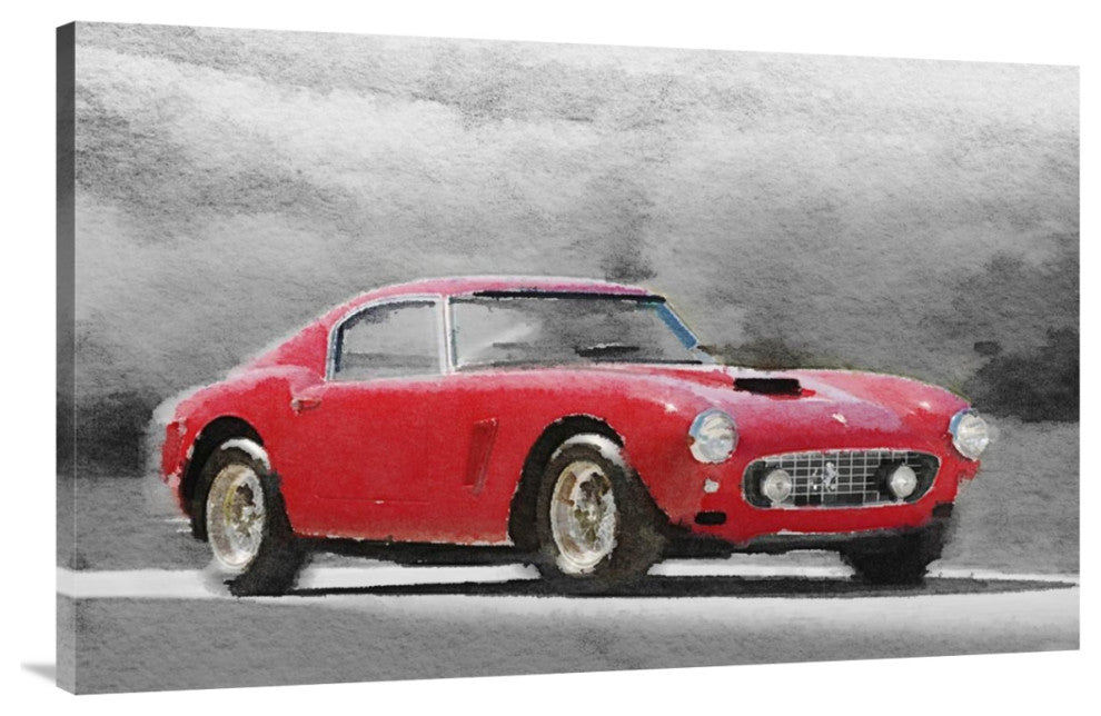 "1960 Ferrari 250 GT SWB Watercolor" Fine Art Print