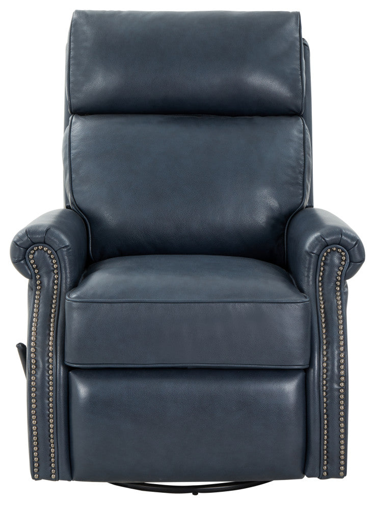 Crews Swivel Glider Recliner, Barone Navy Blue