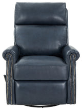 Crews Swivel Glider Recliner, Barone Navy Blue