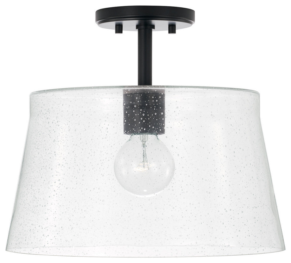 Capital Lighting 246911 Baker 14"W Semi-Flush Ceiling Fixture / - Matte Black