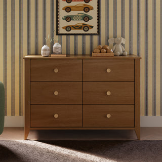 Sprout 6-Drawer Double Dresser, Chestnut Natural