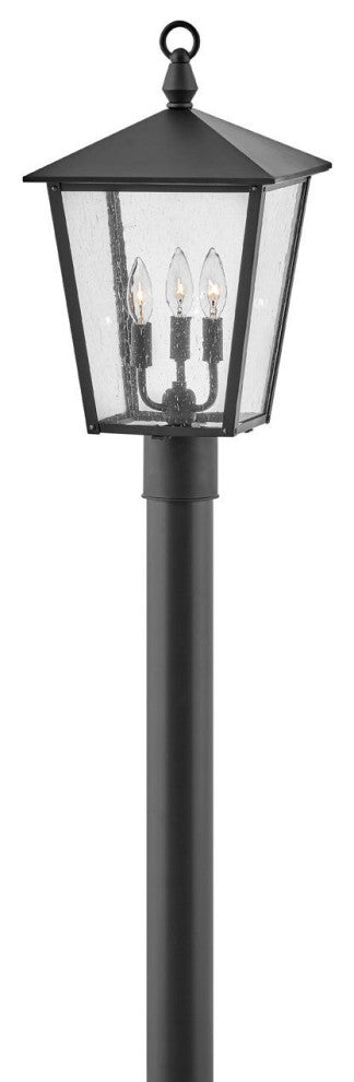 Hinkley Huntersfield Medium Post Top Or Pier Mount Lantern, Black