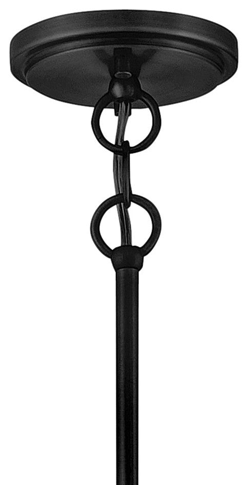 Hinkley Clarke Medium Drum Chandelier, Black