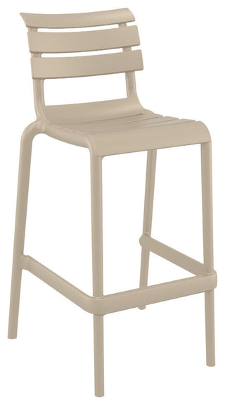 Helen Bar Stool Taupe, Set of 2