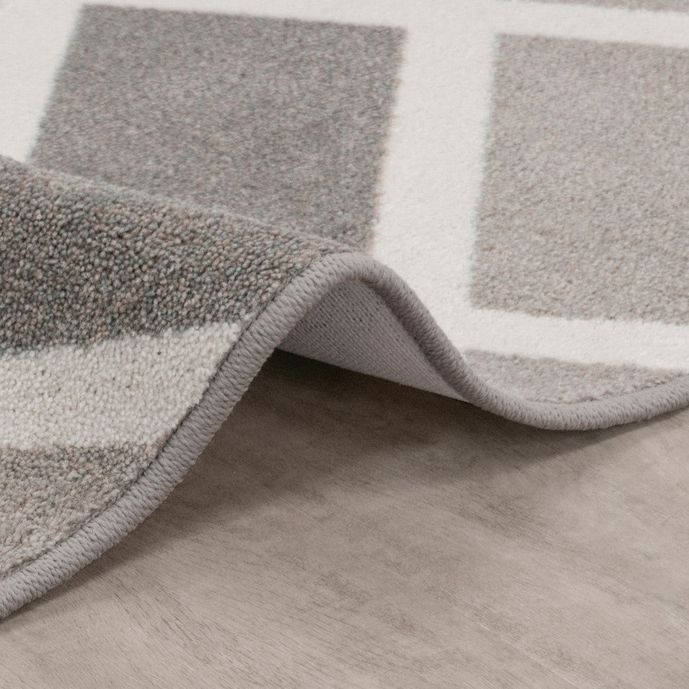 Joy Carpets Impressions Midas Area Rug, Morning Fog, 5'4"x7'8"