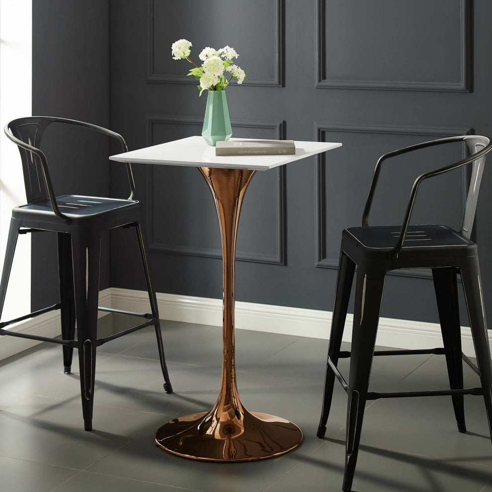 Tulip 28" Square Bar Table