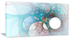 Fractal Angel Wings in Light Blue, Abstract Wall Art Canvas, 32x16