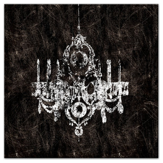 "Ebony Chandelier" Canvas Wall Art, 36"x36"