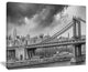 "Gray Manhattan Skyline" Cityscape Photography Canvas Print, 40"x30"