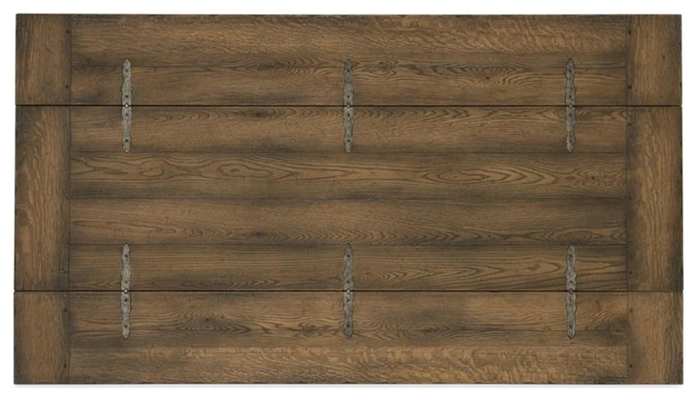 Bowery Hill 2-Drawer Traditional Wood Flip Top Console Table in Dark Wood