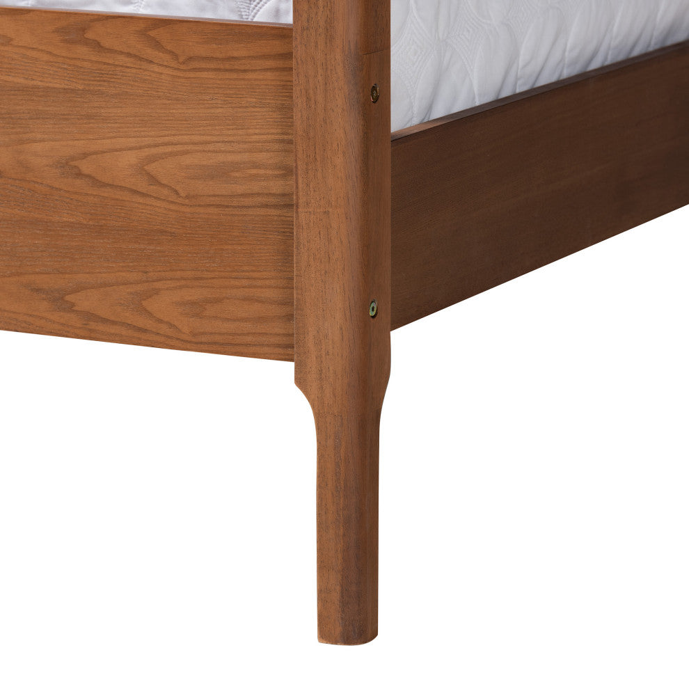 Baxton Studio Dakota Classic and TraditionalWood Queen Size Platform Canopy Bed